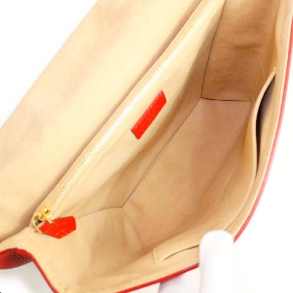 Louis Vuitton Volta Taurillon Leather 2 Way Shoulder Handbag Coquelicot Red - Picture 3 of 8